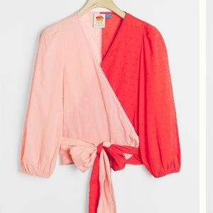 NEVER WORN Anthropologie Wrap Top